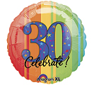 Celebrate 30th Mylar Balloon
